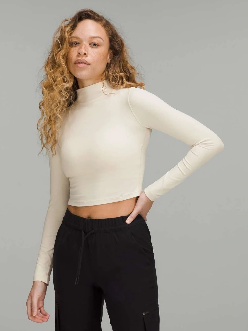 NWT Lululemon All Aligned Mock Neck Long Sleeve Shirt